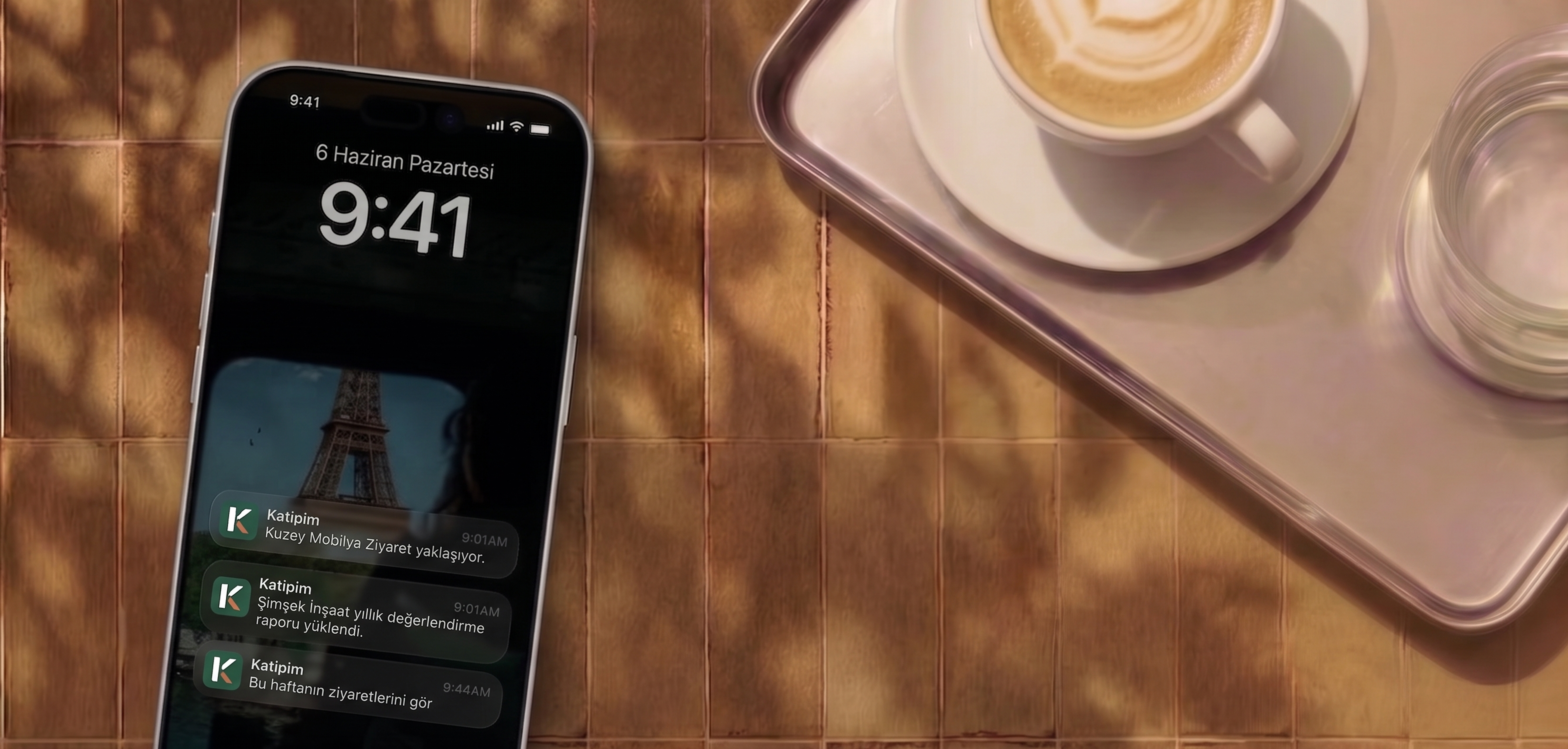 Telefon kilit ekranında anlık bildirimler